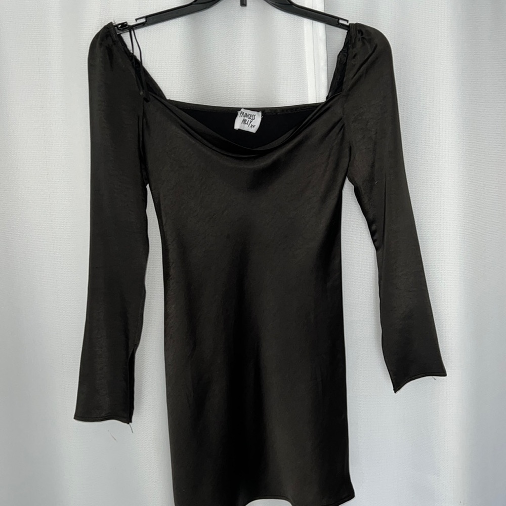 Black slip dress